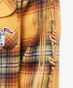 Billionaire Boys Club Check Button Down Shirt -Outlet Sweaters Store 09 01 2023 JD B22417 ORG 10 1