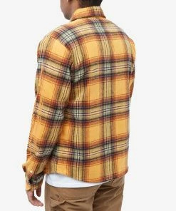 Billionaire Boys Club Check Button Down Shirt -Outlet Sweaters Store 09 01 2023 JD B22417 ORG 8 1