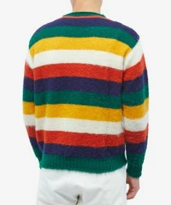 Drake's Brushed Shetland Stripe Crew Knit 7 Drake's Brushed Shetland Stripe Crew Knit -Outlet Sweaters Store 09 01 2023 LL DR2A3A 22552 TGM 3 1