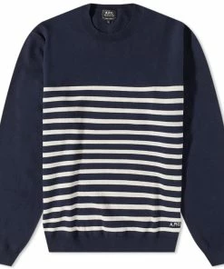 A.P.C. A.P.C Matthew Stripe Crew Knit