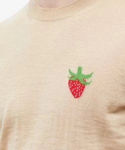 Comme Des Garçons SHIRT Brett Westfall Strawberry Crew Knit -Outlet Sweaters Store 09 02 2023 BLR FK N016 051 2 10 1