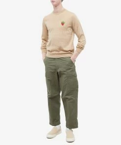 Comme Des Garçons SHIRT Brett Westfall Strawberry Crew Knit -Outlet Sweaters Store 09 02 2023 BLR FK N016 051 2 m9 1