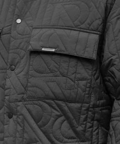 Represent Initial Quilted Overshirt -Outlet Sweaters Store 09 02 2023 JD M06094 01 10 1