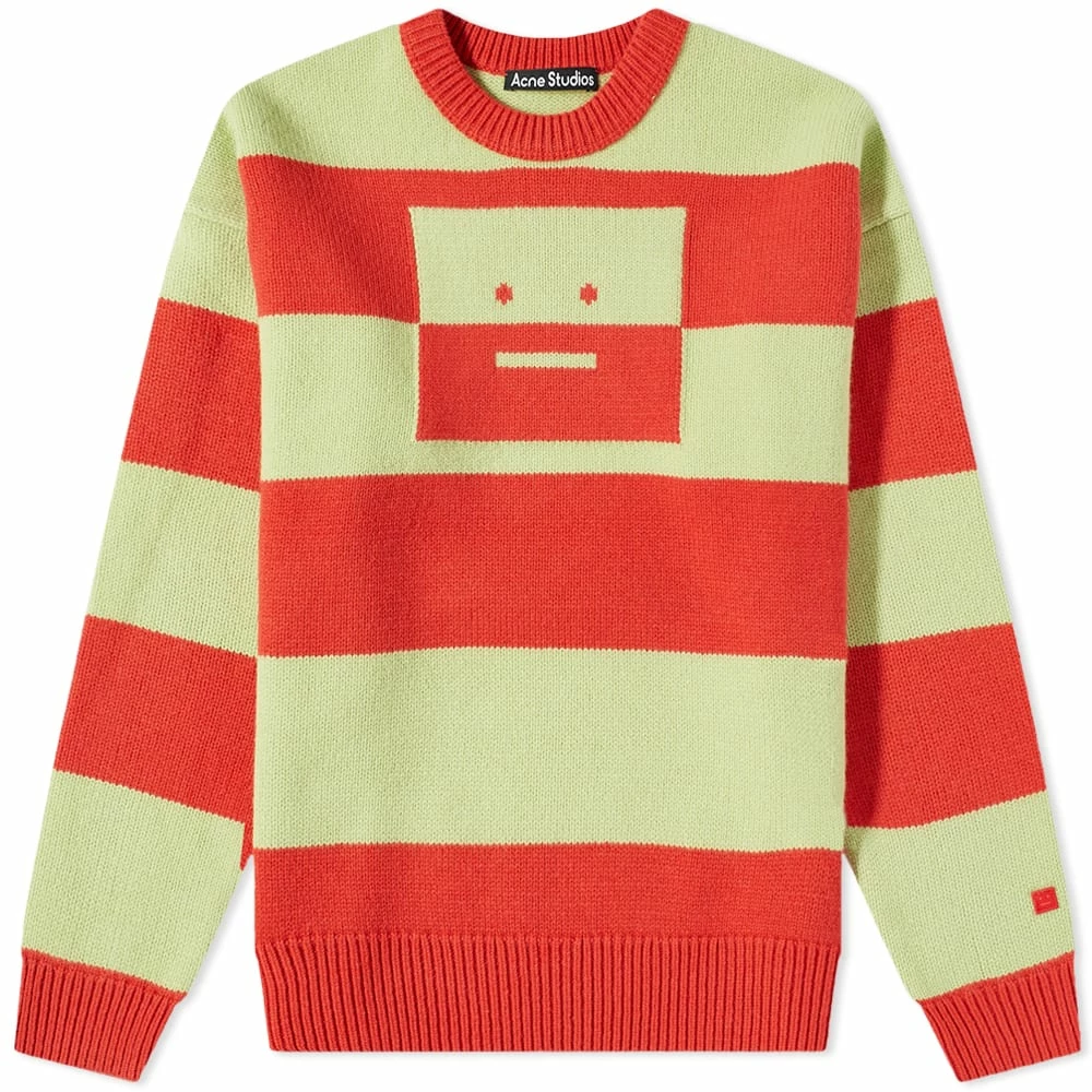 Acne Studios Kilgot Face Stripe Crew Knit 2 Acne Studios Kilgot Face Stripe Crew Knit - Image 2