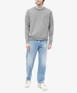 Acne Studios Kalon New Face Crew Knit -Outlet Sweaters Store 09 02 2023 NS C60042 990 m9 1
