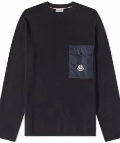 Moncler Logo Pocket Crew Knit