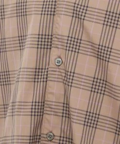 Studio Nicholson Santo Beatles Check Pocket Detail Shirt -Outlet Sweaters Store 09 06 2022 JD SANTOSNM 698 TAN 8 1