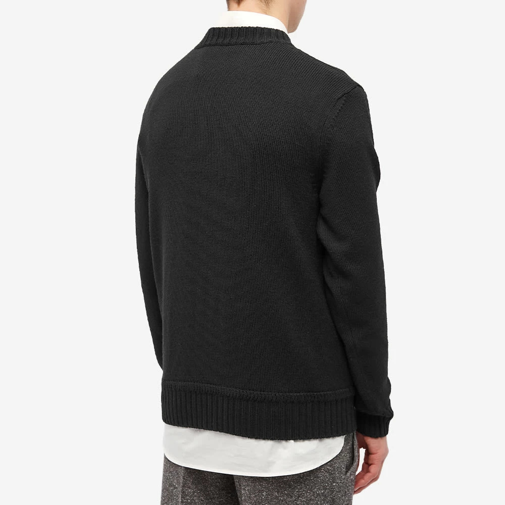 Moncler Macro Logo Tonal Crew Knit 3 Moncler Macro Logo Tonal Crew Knit - Image 3