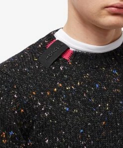 Moncler Tab Logo Neps Crew Knit 9 Moncler Tab Logo Neps Crew Knit -Outlet Sweaters Store 09 08 2022 SI 9C000 07 M2023 999 10 1