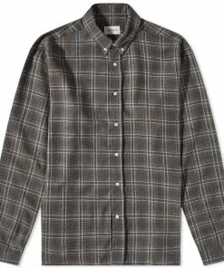 Oliver Spencer Check Brook Button Down Shirt
