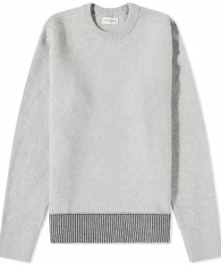 Oliver Spencer Blenheim Contrast Hem Crew Knit