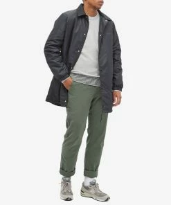 Oliver Spencer Blenheim Contrast Hem Crew Knit -Outlet Sweaters Store 09 09 2022 ml osmk637d bla01 lig m9