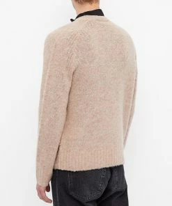 Acne Studios Kowhai Brushed Crew Knit -Outlet Sweaters Store 09 11 2021 BLR B60208 BKY 8 1
