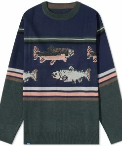 KAVU Highline Jacquard Crew Knit