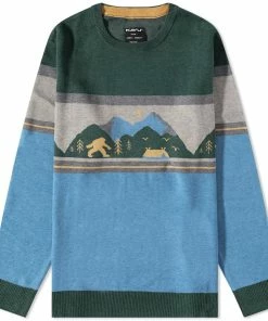 KAVU Highline Jacquard Crew Knit