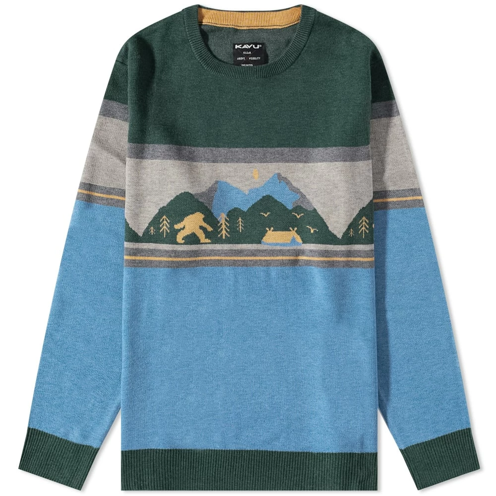 KAVU Highline Jacquard Crew Knit 1 KAVU Highline Jacquard Crew Knit