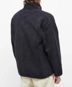 Gramicci Sherpa Fleece Jacket -Outlet Sweaters Store 09 11 2022 LL G2FU J045 NAV 3 1