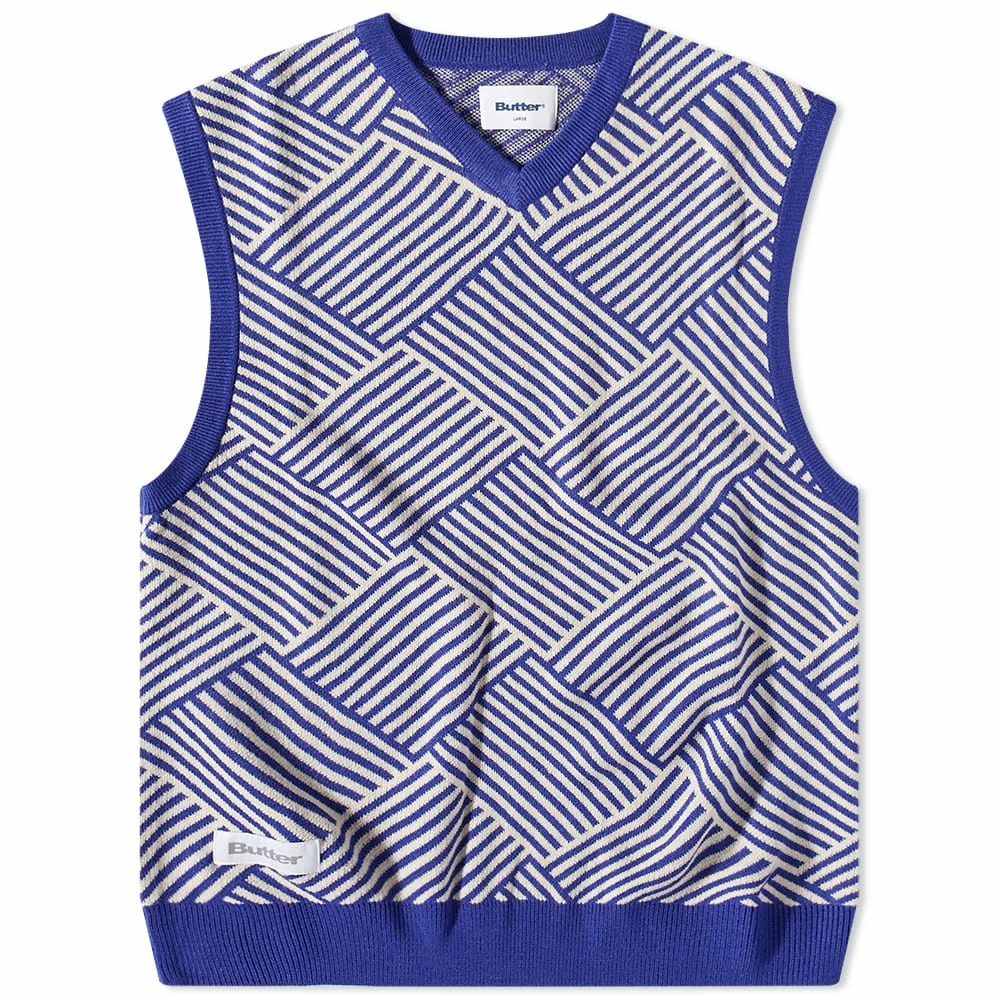 Butter Goods Parquet Knit Vest 1 Butter Goods Parquet Knit Vest