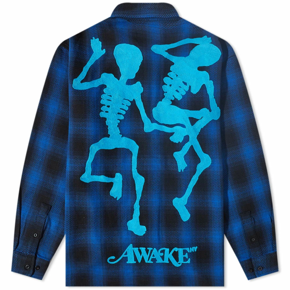 Awake NY End & Beginning Embroidered Flannel Shirt 2 Awake NY End & Beginning Embroidered Flannel Shirt - Image 2
