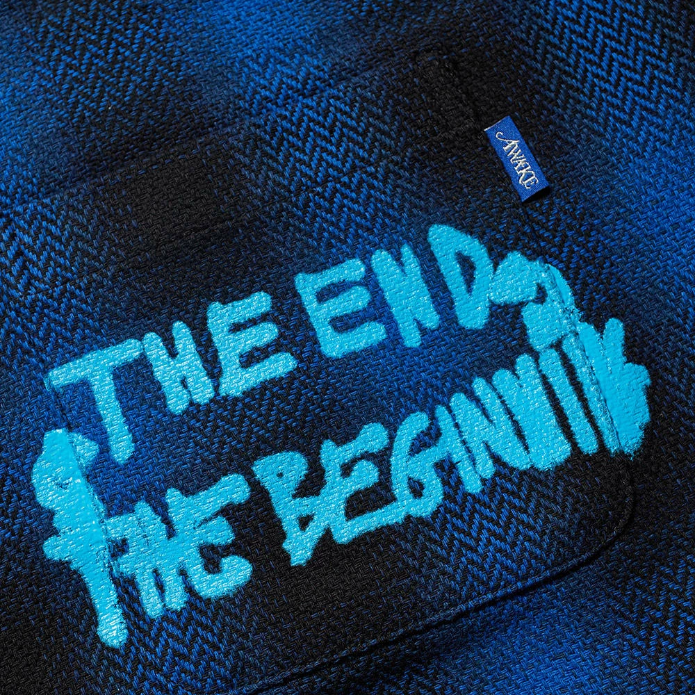 Awake NY End & Beginning Embroidered Flannel Shirt 3 Awake NY End & Beginning Embroidered Flannel Shirt - Image 3