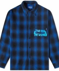 Awake NY End & Beginning Embroidered Flannel Shirt