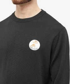 Maison Kitsune X Olympia Le Tan Flower Fox Patch Crew Knit -Outlet Sweaters Store 09 12 2022 SI JM00571KT1036P199 10 1