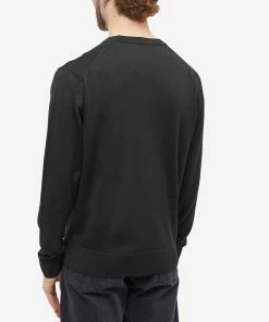 Maison Kitsune X Olympia Le Tan Flower Fox Patch Crew Knit -Outlet Sweaters Store 09 12 2022 SI JM00571KT1036P199 8 1