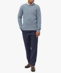 Officine Generale Marco Rib Crew Knit -Outlet Sweaters Store 09 12 2022 SI W22MKNT301 m9 1