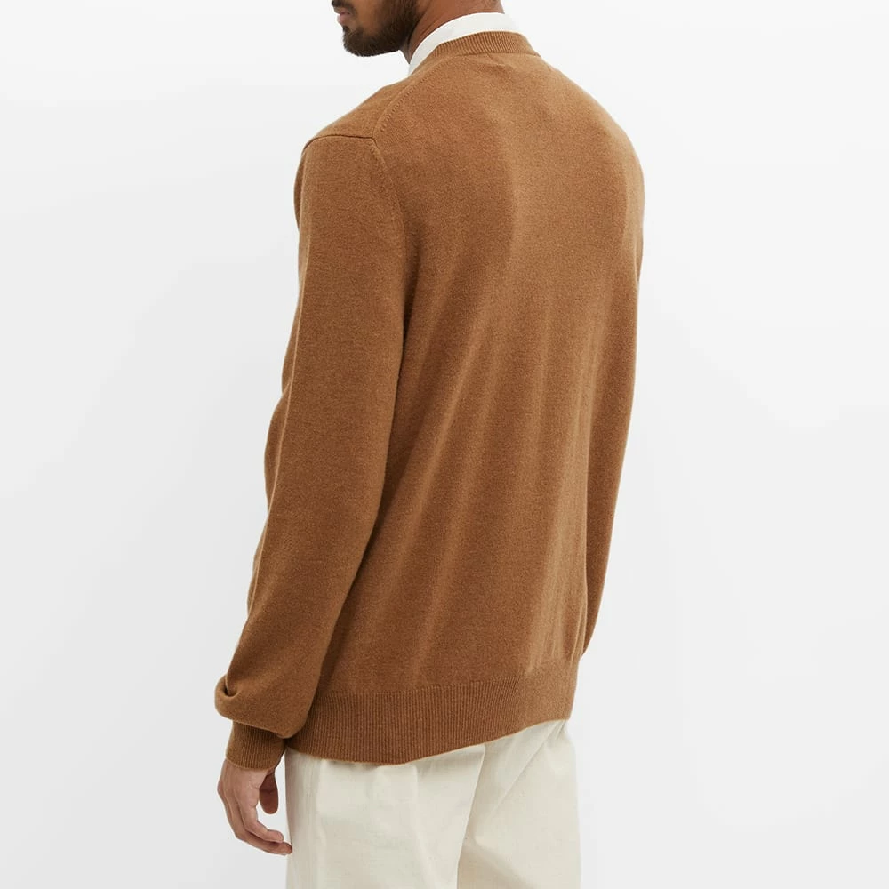 Comme Des Garçons Play Comme Des Garcons Play Overlapping Heart V-Neck Jumper 4 Comme Des Garçons Play Comme Des Garcons Play Overlapping Heart V-Neck Jumper - Image 4