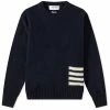 Thom Browne Intarsia Side 4 Bar Crew Knit