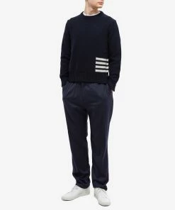 Thom Browne Intarsia Side 4 Bar Crew Knit 8 Thom Browne Intarsia Side 4 Bar Crew Knit -Outlet Sweaters Store 10 01 2023 JD MKA448A Y1032 415 m9 1