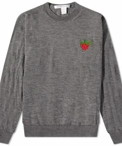 Comme Des Garçons SHIRT Brett Westfall Strawberry Crew Knit