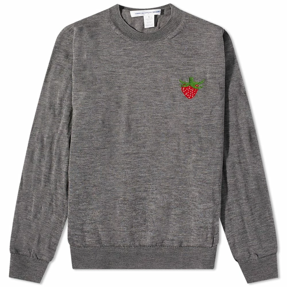Comme Des Garçons SHIRT Brett Westfall Strawberry Crew Knit 1 Comme Des Garçons SHIRT Brett Westfall Strawberry Crew Knit