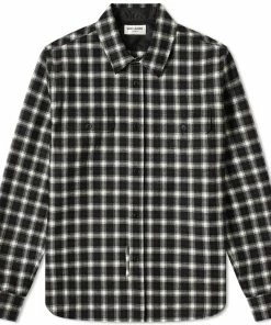 Saint Laurent Woven Check Shirt