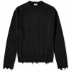 Saint Laurent Distressed Crew Knit