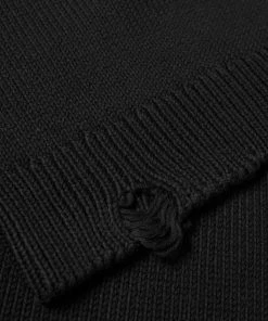 Saint Laurent Distressed Crew Knit -Outlet Sweaters Store 10 08 2021 BLR 604798YALO2 1000 3 1