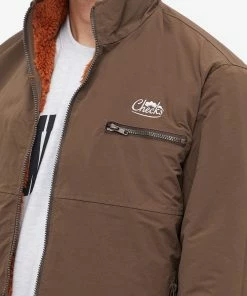 Checks Downtown Reversible Nylon Fleece Jacket -Outlet Sweaters Store 10 08 2022 jd cd rvflc tfc 12