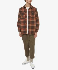 Engineered Garments Plaid Flannel Work Shirt -Outlet Sweaters Store 10 10 2022 JC LN030 SA013 m9 1