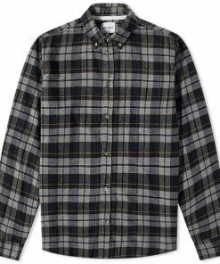 Norse Projects Anton Brushed Flannel Check Button Down Shirt