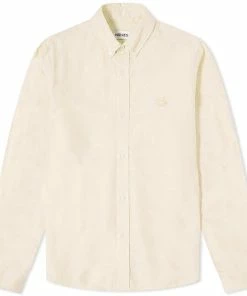 Kenzo Tiger Crest Oxford Button Down Shirt