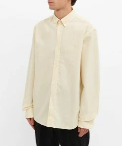 Kenzo Tiger Crest Oxford Button Down Shirt -Outlet Sweaters Store 11 01 2022 LL FC55CH4001LD 37 3 1