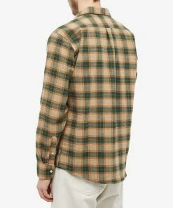 Foret End Pillar Check Shirt -Outlet Sweaters Store 11 01 2023 GH F888 DGN 8 1