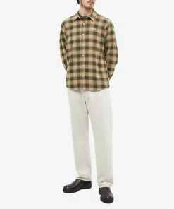 Foret End Pillar Check Shirt -Outlet Sweaters Store 11 01 2023 GH F888 DGN m9 1