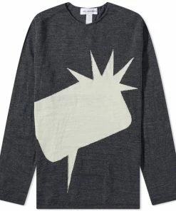 Comme Des Garçons SHIRT ExPression Bubble Crew Neck Knit
