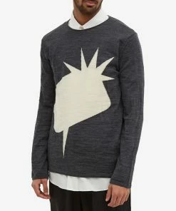 Comme Des Garçons SHIRT ExPression Bubble Crew Neck Knit -Outlet Sweaters Store 11 02 2022 TH FI N001 051 3 3 1