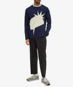 Comme Des Garçons SHIRT ExPression Bubble Crew Neck Knit -Outlet Sweaters Store 11 02 2022 THx FI N001 051 2 m5 1