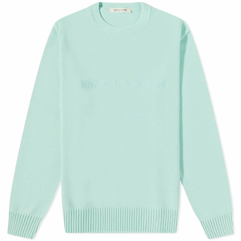 1017 ALYX 9SM Treated Logo Crew Knit 1 1017 ALYX 9SM Treated Logo Crew Knit