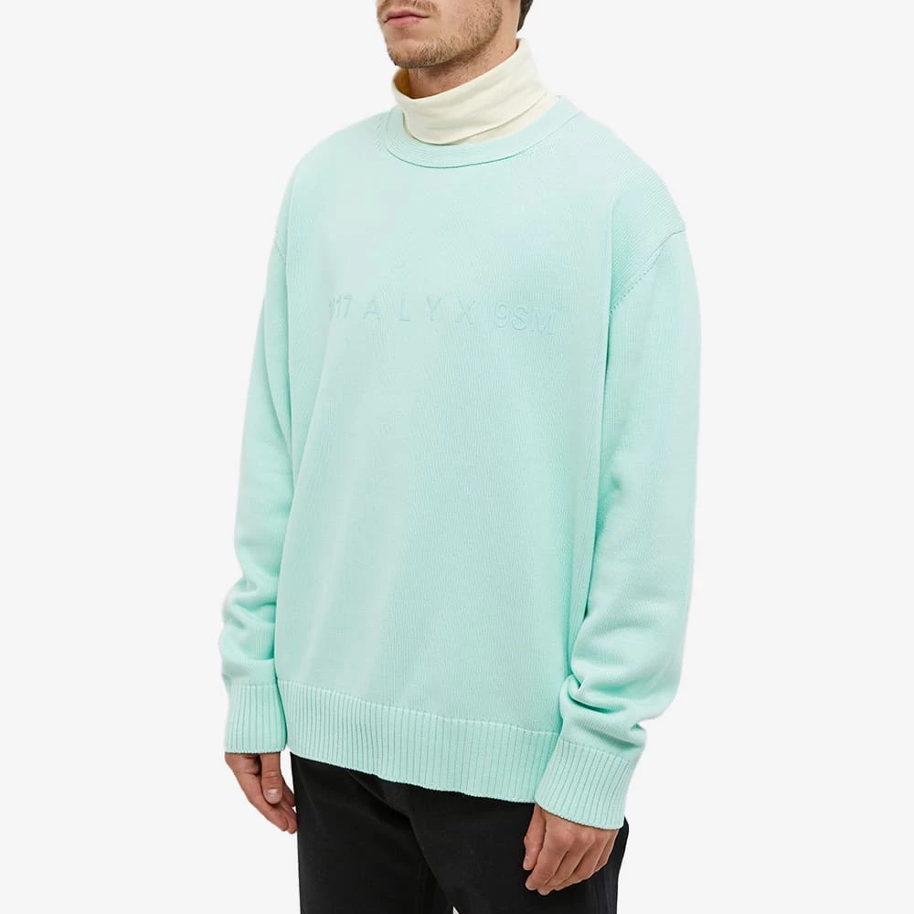 1017 ALYX 9SM Treated Logo Crew Knit 2 1017 ALYX 9SM Treated Logo Crew Knit - Image 2