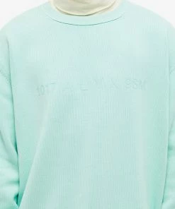 1017 ALYX 9SM Treated Logo Crew Knit 9 1017 ALYX 9SM Treated Logo Crew Knit -Outlet Sweaters Store 11 05 2022 EC AAMKN0122YA02 GNR0012 5 1