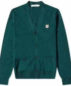Maison Kitsune Fox Head Patch Classic Cardigan